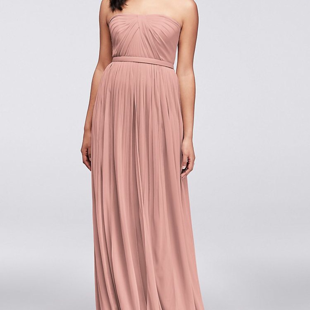 Light pink convertible bridesmaid dress